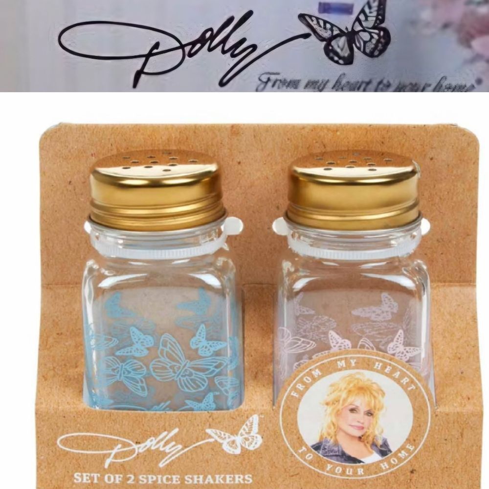 Dolly Parton Butterfly Print Spice Shakers